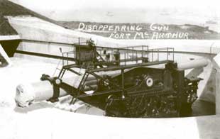 Battery Leary Gun, image courtesy Fort MacArthur Museum