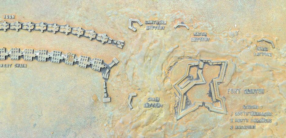 Fort Clinton Plan from a Marker